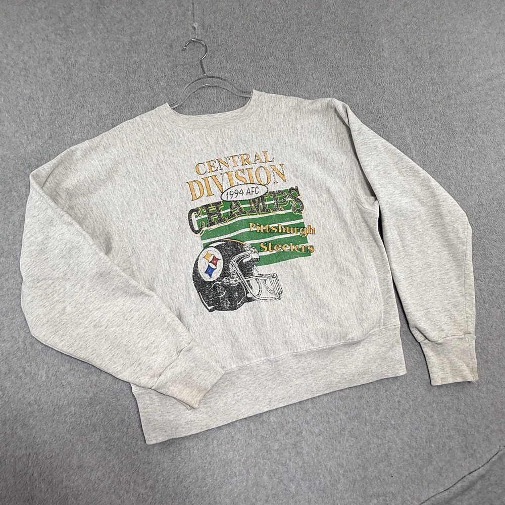 Vintage 1994 Pittsburgh Steelers Crewneck Sweatshirt Reverse Weave Heavy Men's L